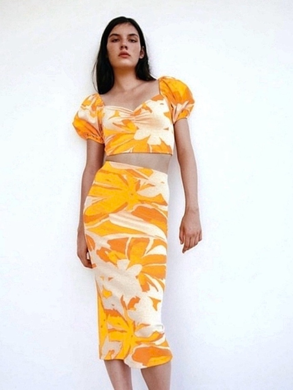Zara 2-Piece Set Tropical Colors.